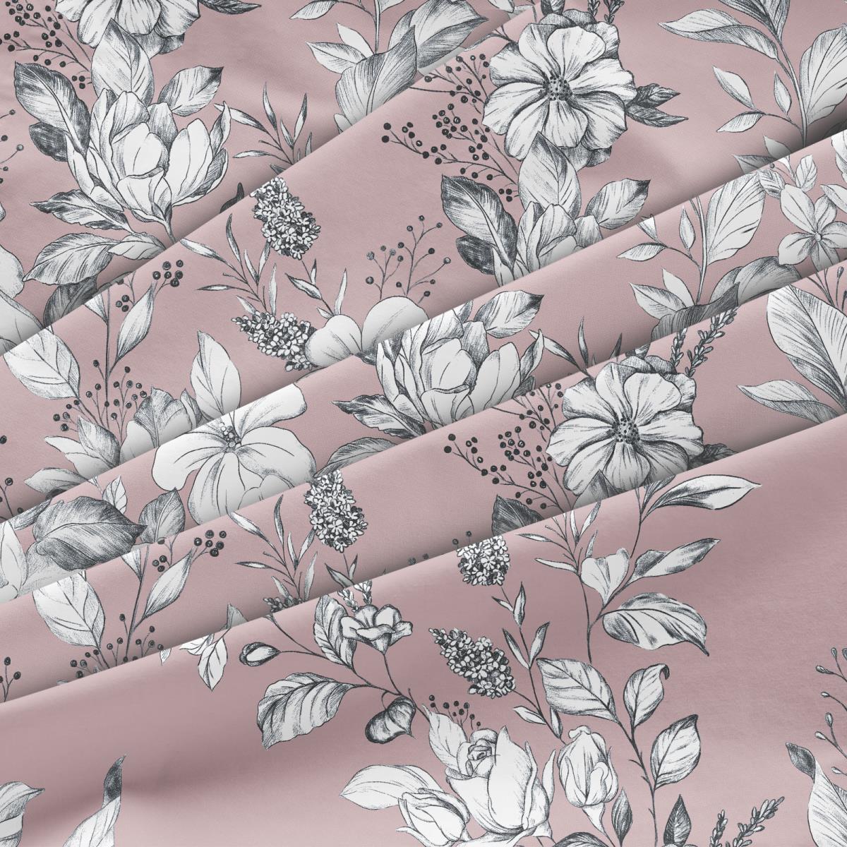 Бязь Премиум 220 см наб рис.50214-5 Розалия на ягодно-розовом (комп 936082) - 2