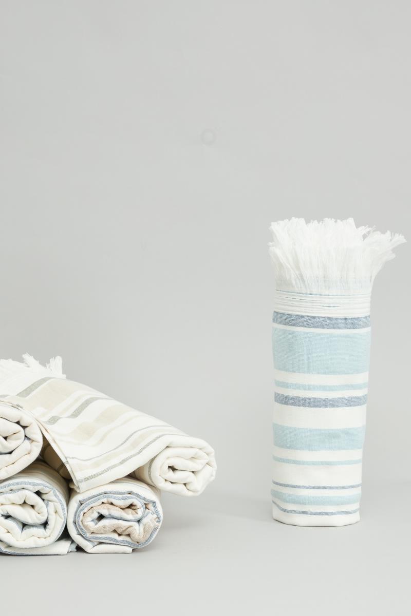 Полотенце махровое Fine Line Вояж морская волна - 3