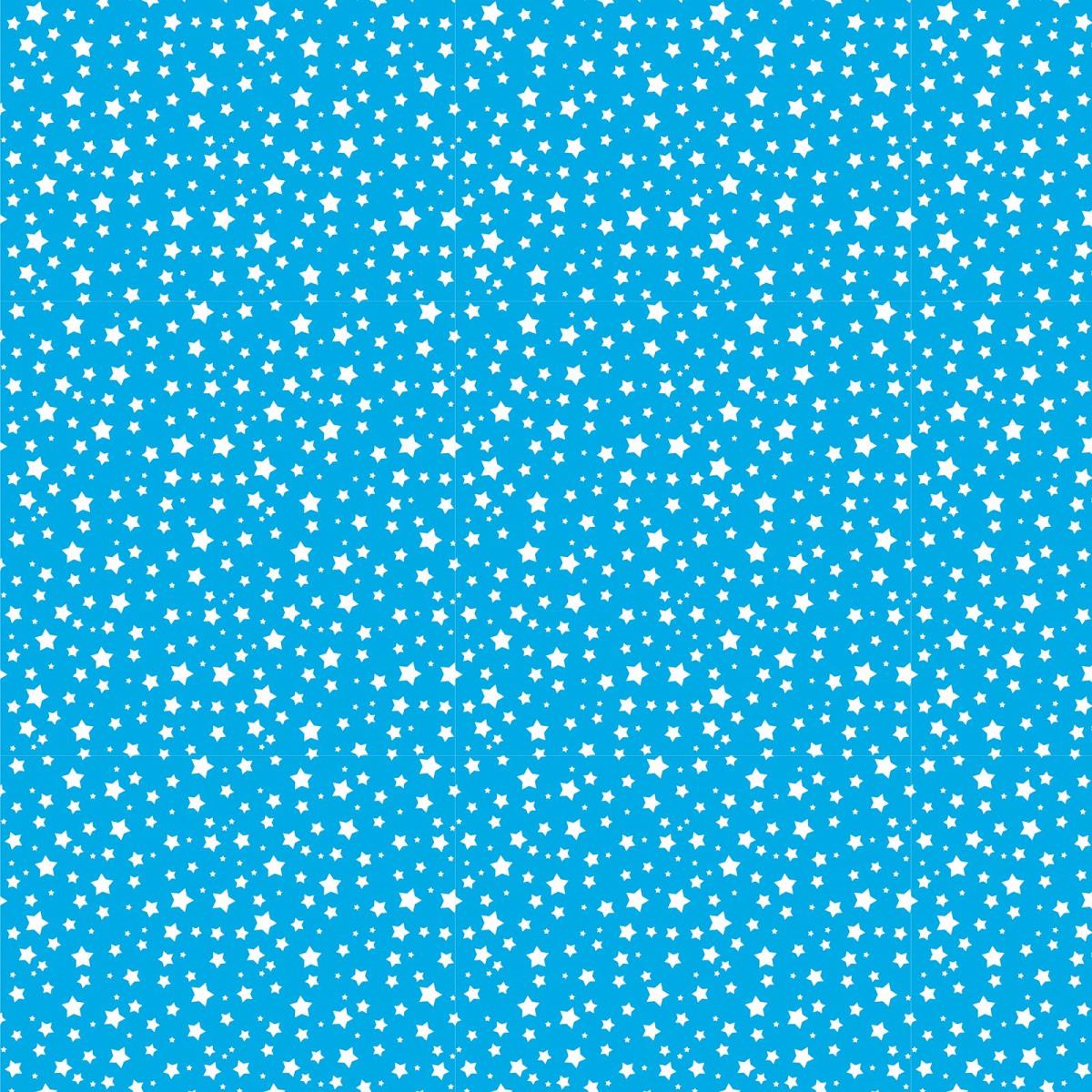 Бязь Комфорт 150 см наб рис.13165-22 Звезда лазурный - 1