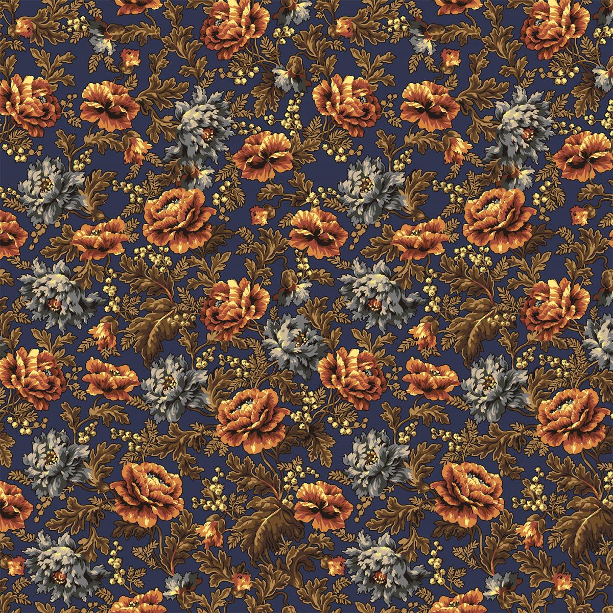 Перкаль 220 см наб рис.72006-1 Королевский мак - 1