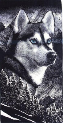 Полотенце махровое птк рис. 4885 Хаски АВГ С81-ЮА - 0