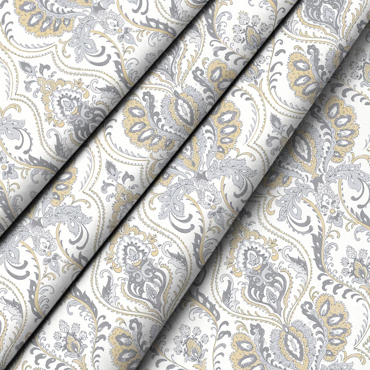 КПБ перкаль Fine Line рис.40828-4 Жемчужина new - 2