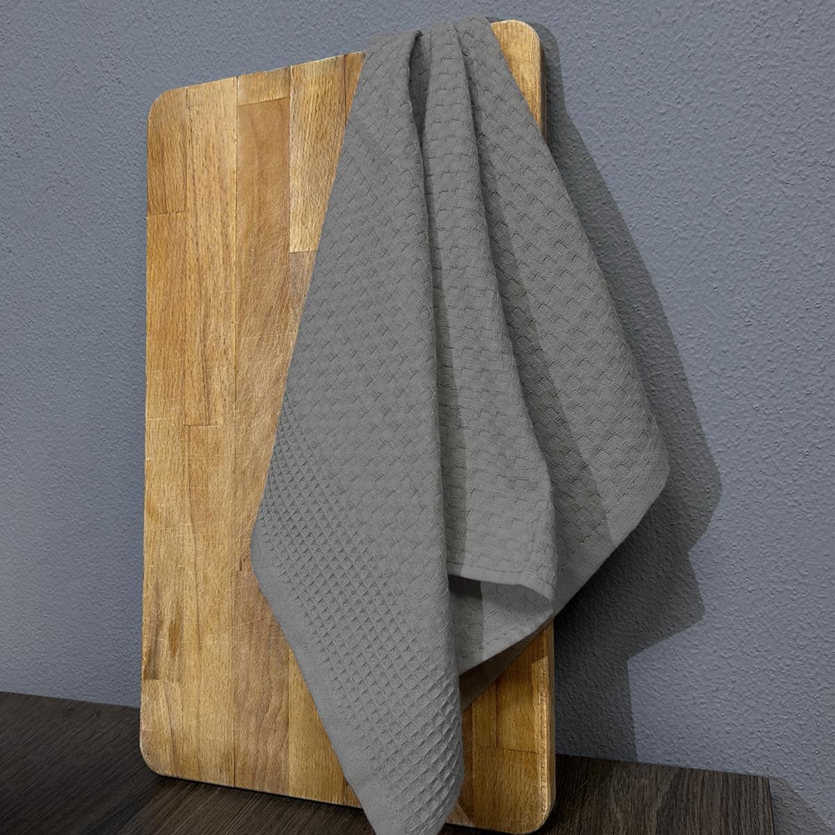 Полотенце вафельное Fine Line стежка, светло-серый, 270 гр - 0