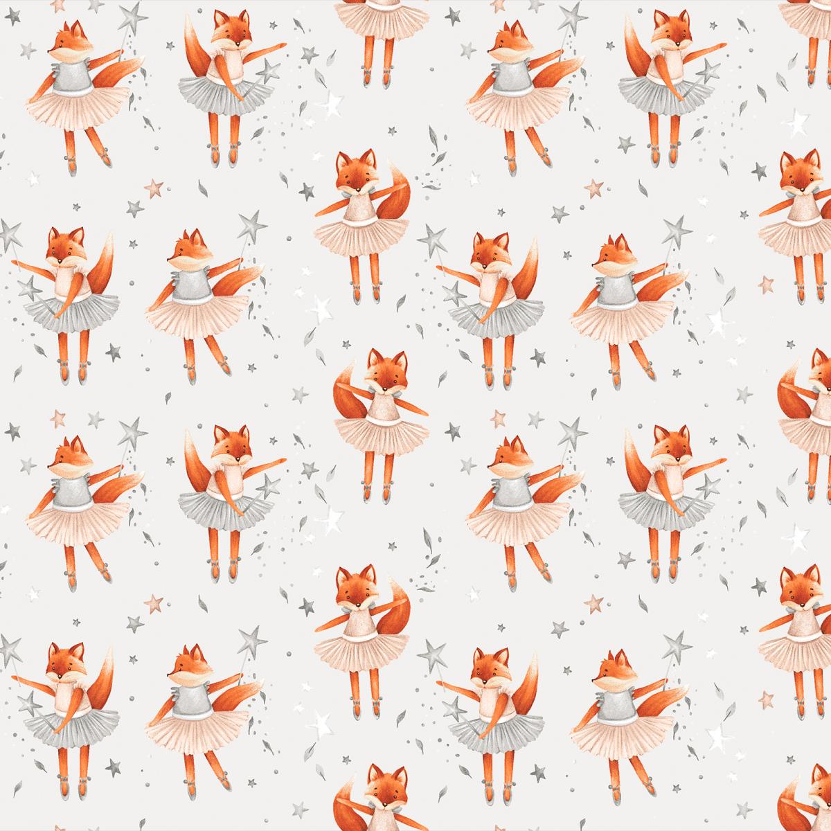 Перкаль 150 см наб рис.13462-2 Лисята - 1