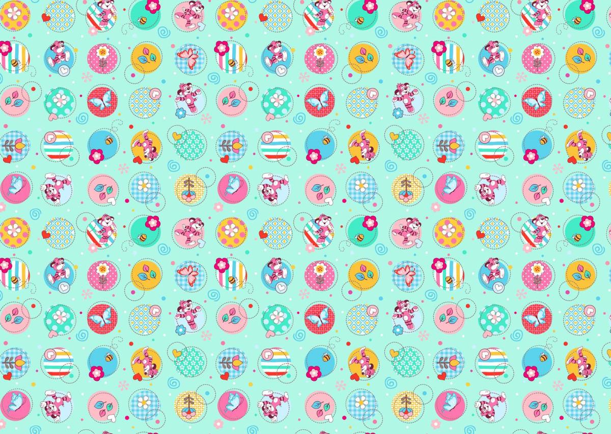 Фланель 90 см наб рис.5556-1 Тигрята - 0