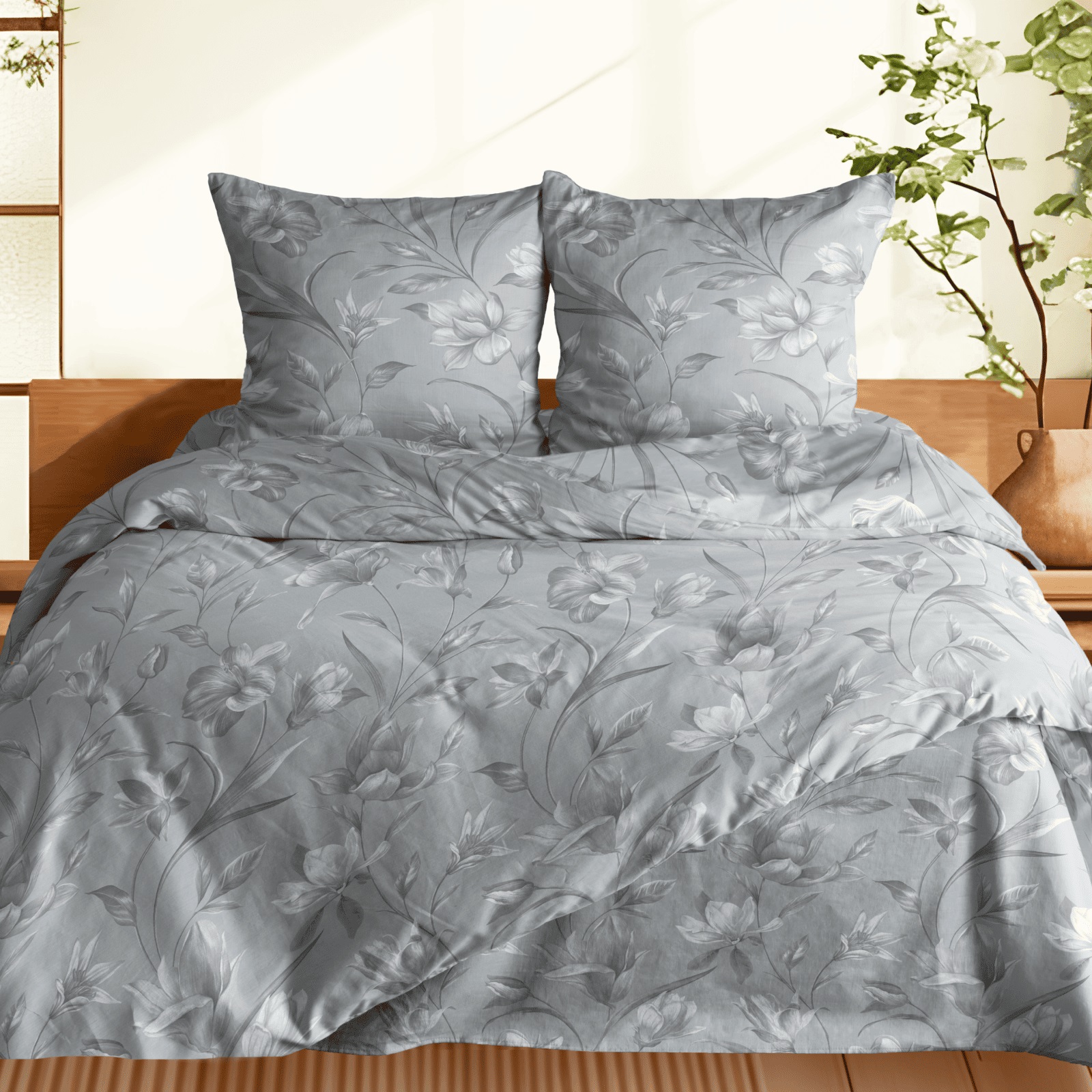 КПБ перкаль Fine Line рис.60240-1 Лаура - 0