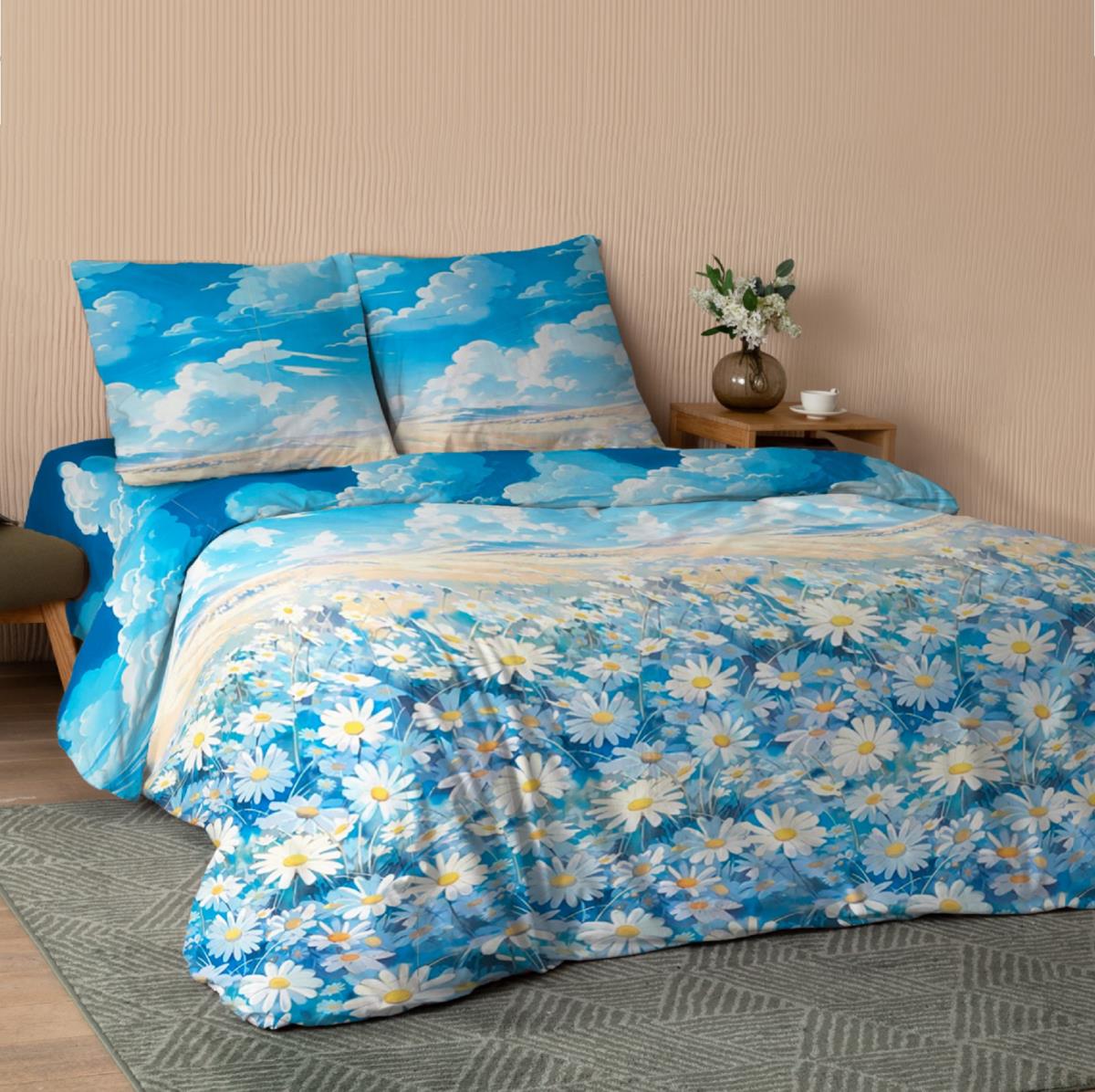 Перкаль 220 см наб рис.72055-1 Воздушные ромашки - 0