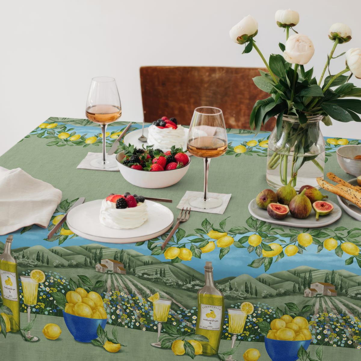 Скатерть рогожка Vse DOMA рис.60242-1 Сорренто - 0