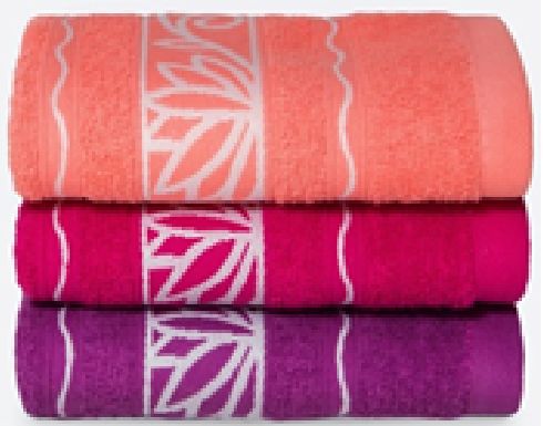 Полотенце махровое Лотос вишневый КЛ 01-075 - 0