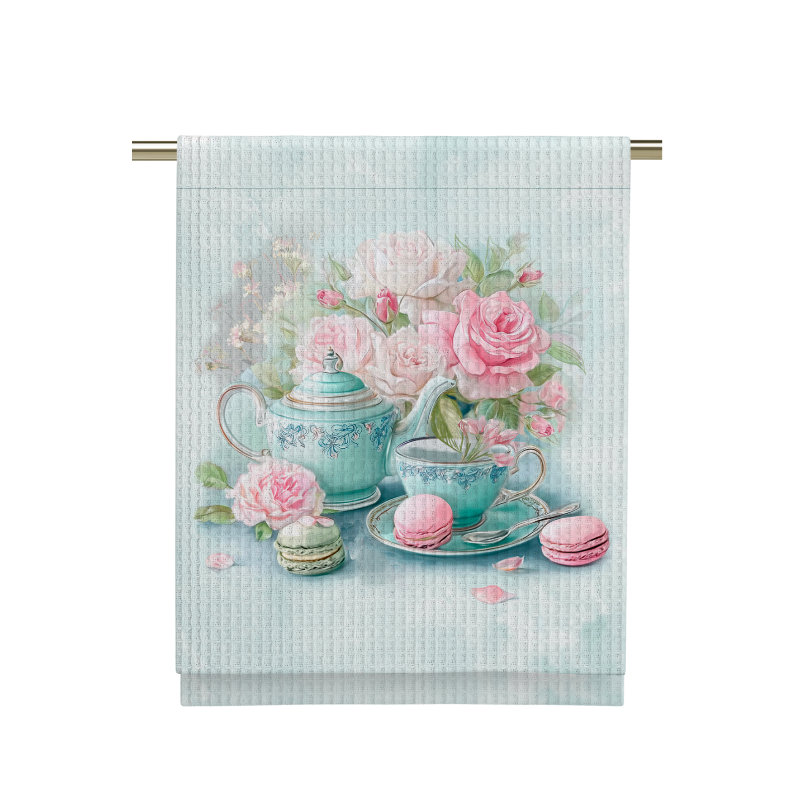 Полотенце вафельное Vse DOMA рис.60360-1 Чаепитие - 0