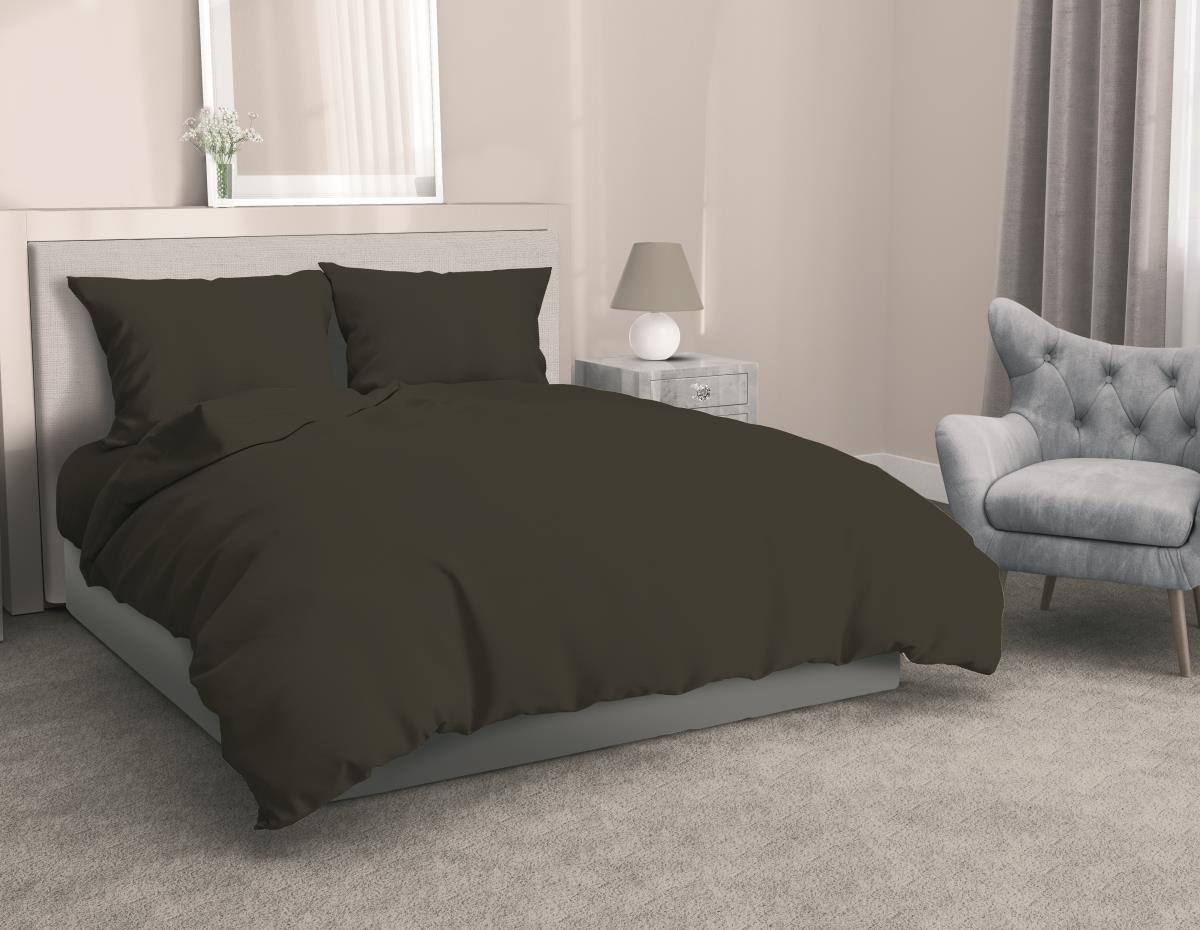 Перкаль 220 см г/к шоколадный (19-0912 TCX) АК - 2