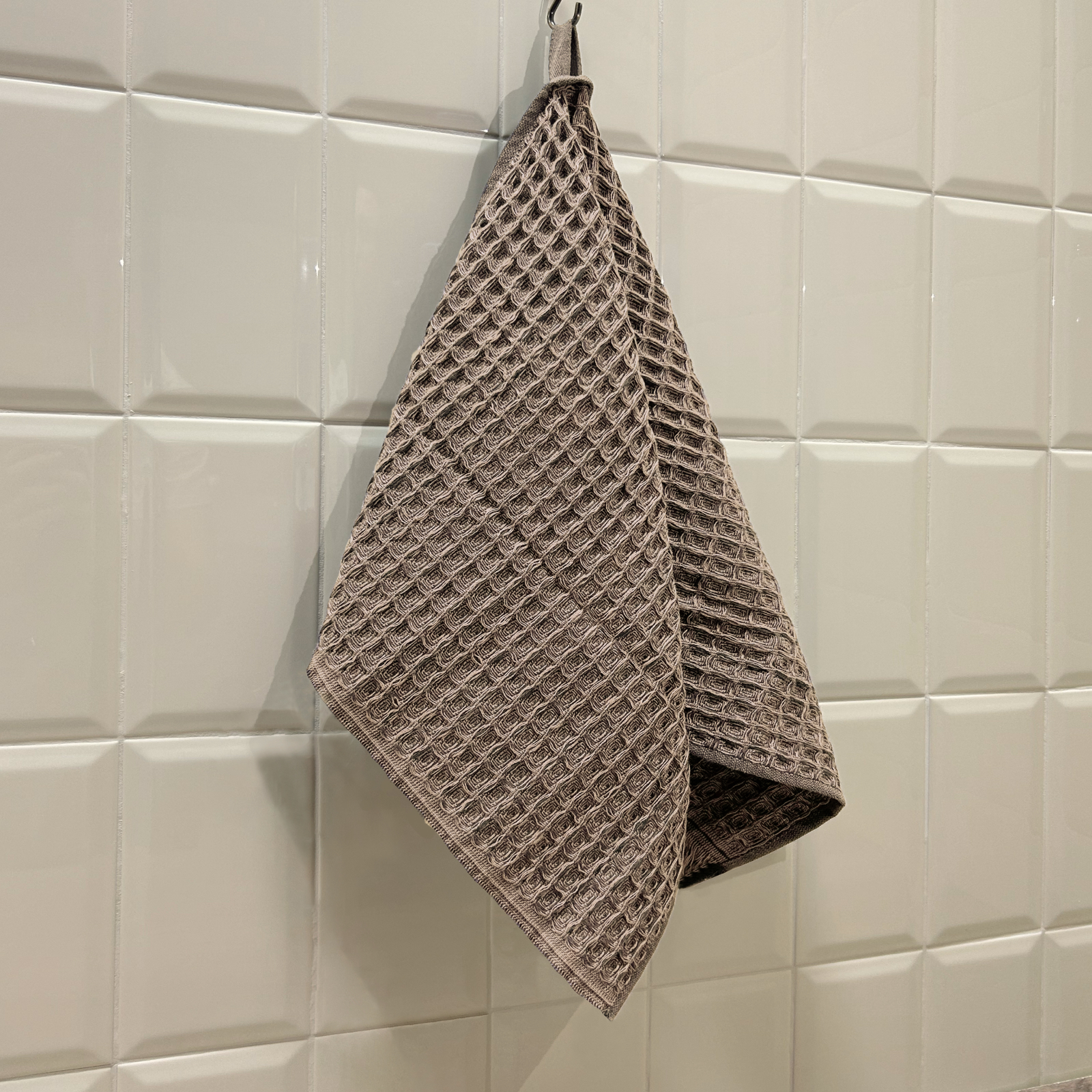 Полотенце вафельное MINERALIE FINE LINE, коллекция ELTON, кофейный - 0