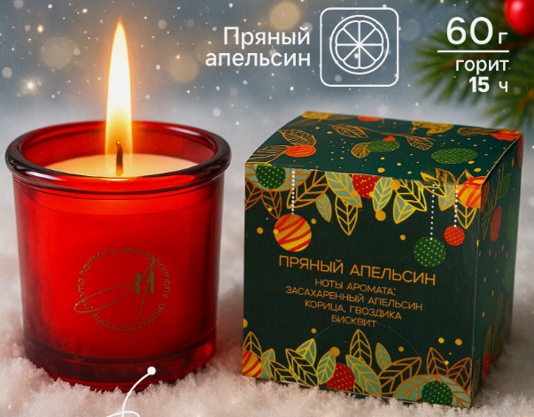 Свеча новогодняя 