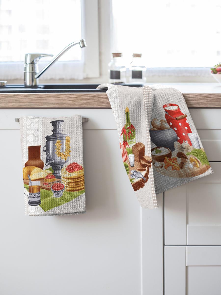 Полотно вафельное 150 см наб рис.29142-1 Раздолье - 1