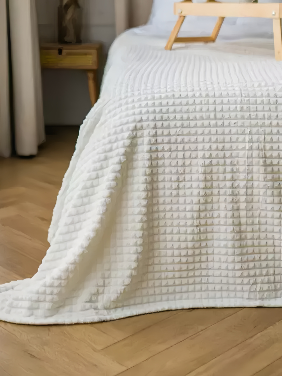 Плед велсофт Евро Молочный - 0