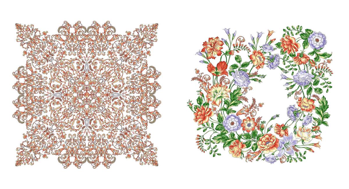 Перкаль 150 см наб рис.13321-1 Nectar - 1