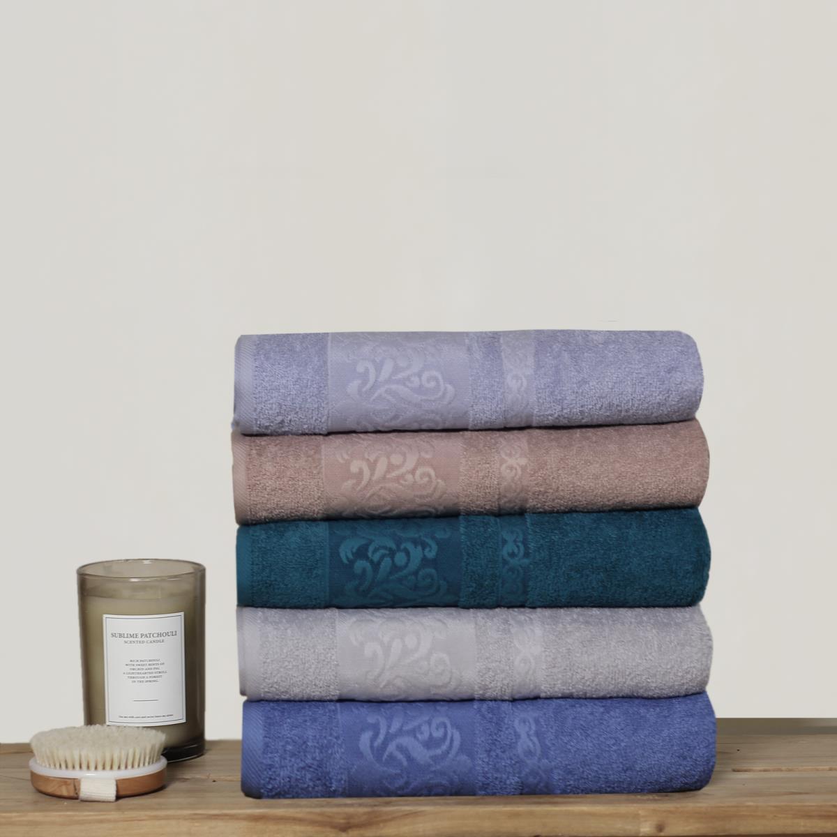 Полотенце махровое Fine Line бордюр Манок светло-серый - 3