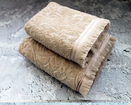 Полотенце махровое СТЕФАНИ/STEFANY, кофейный - 0