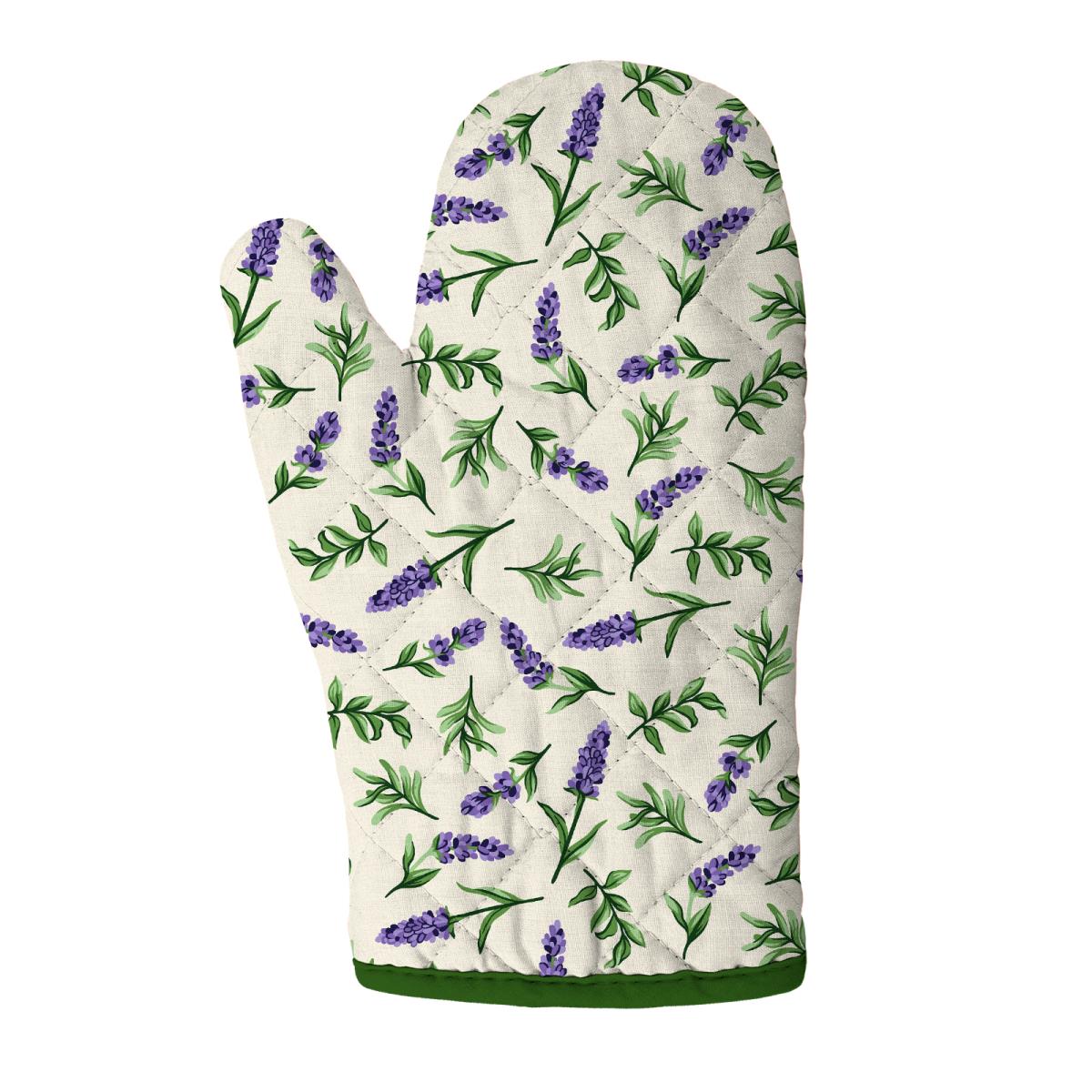 Прихватка-рукавица рогожка Fine Line рис.62107-1 Сказочная гортензия - 0