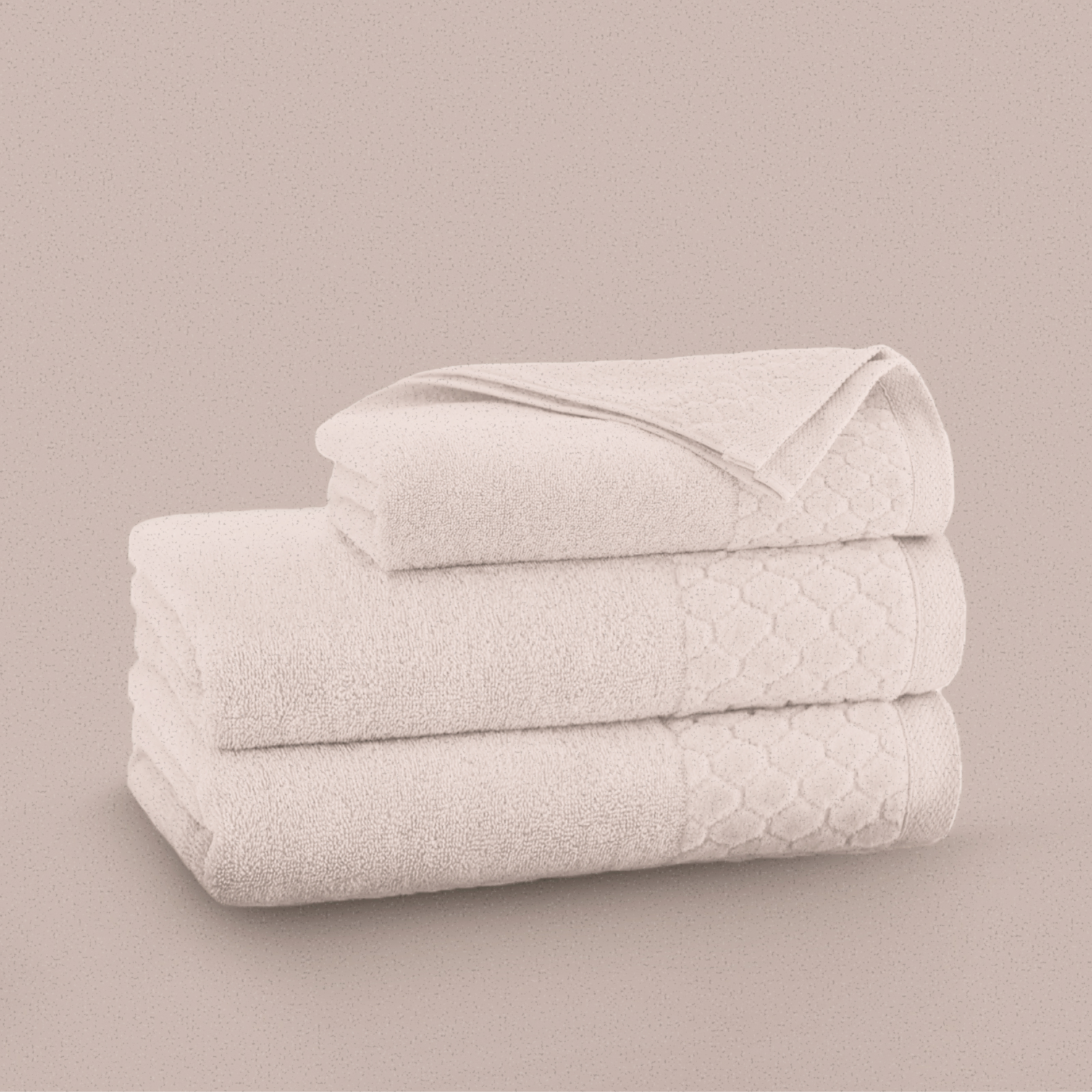 Полотенце махровое Fine Line, коллекция Mokko, розовая дымка - 0