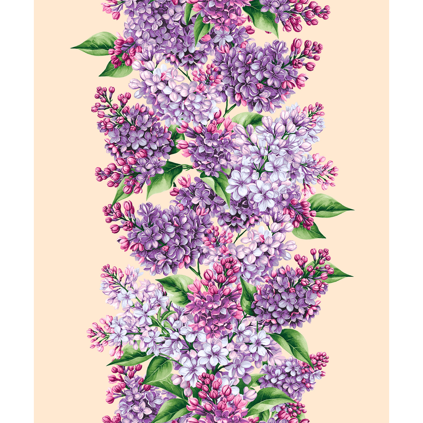 Полотно вафельное 50 см наб рис.29428-2 Сирень - 0