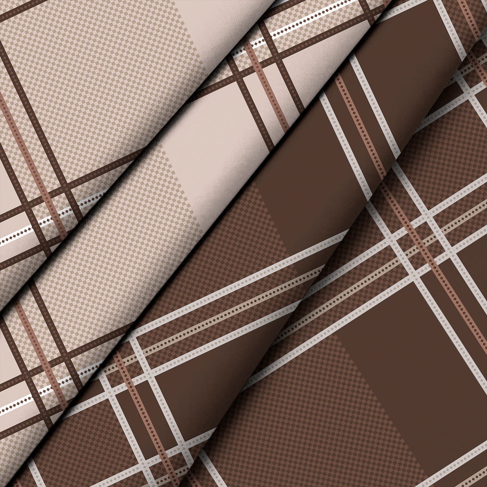 КПБ перкаль Fine Line рис.60366-2/60371-2 Канкор шоколад new - 2