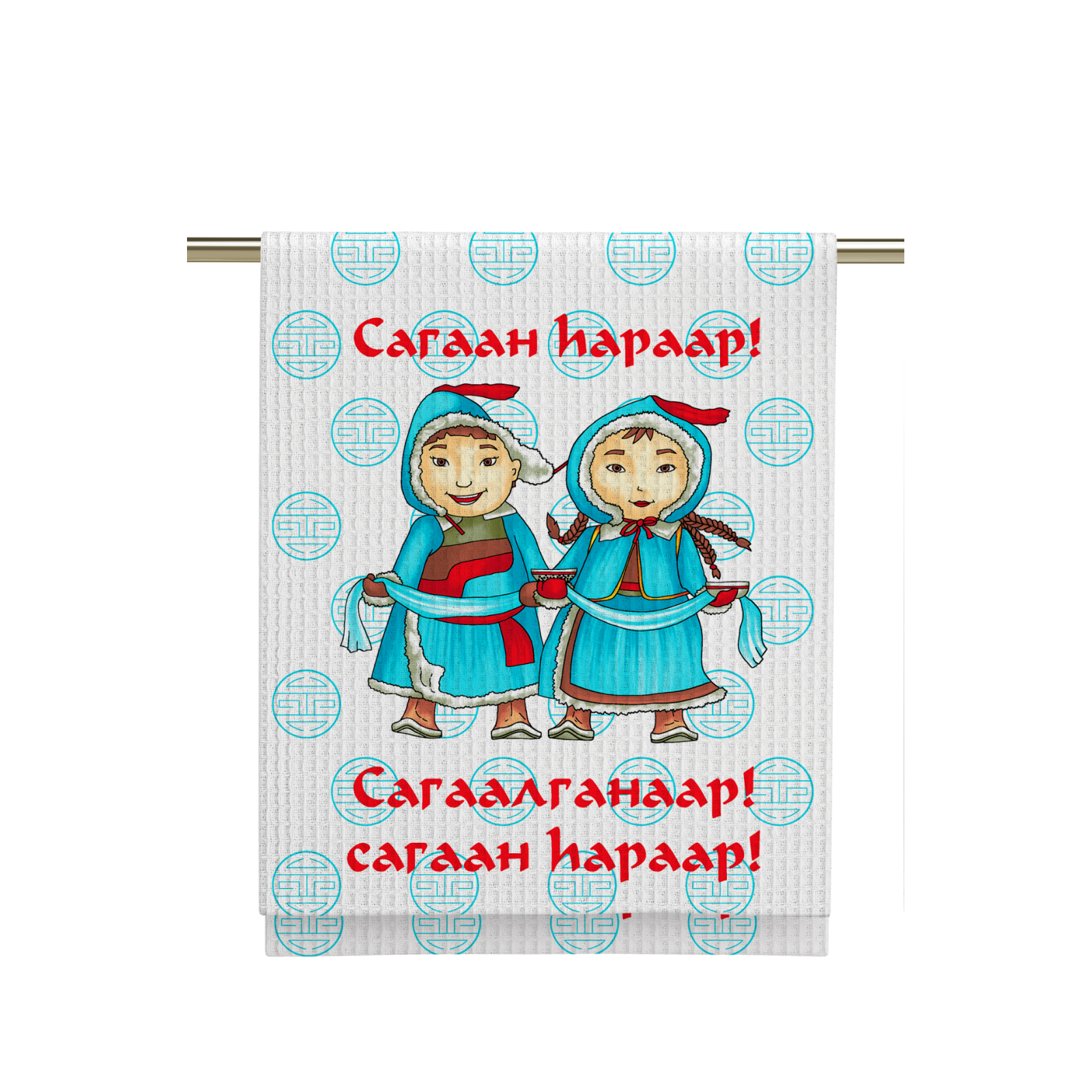 Полотенце вафельное Fine Line рис.60289-1 Сагаалган - 0