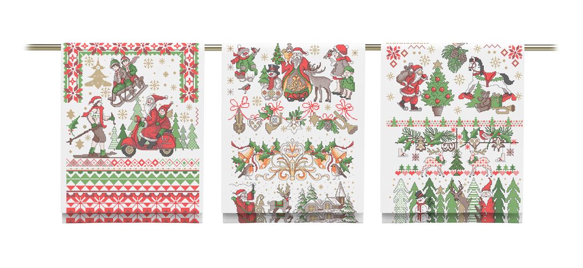 Рогожка 150 см наб рис.29211-1 Новогоднее чудо - 1