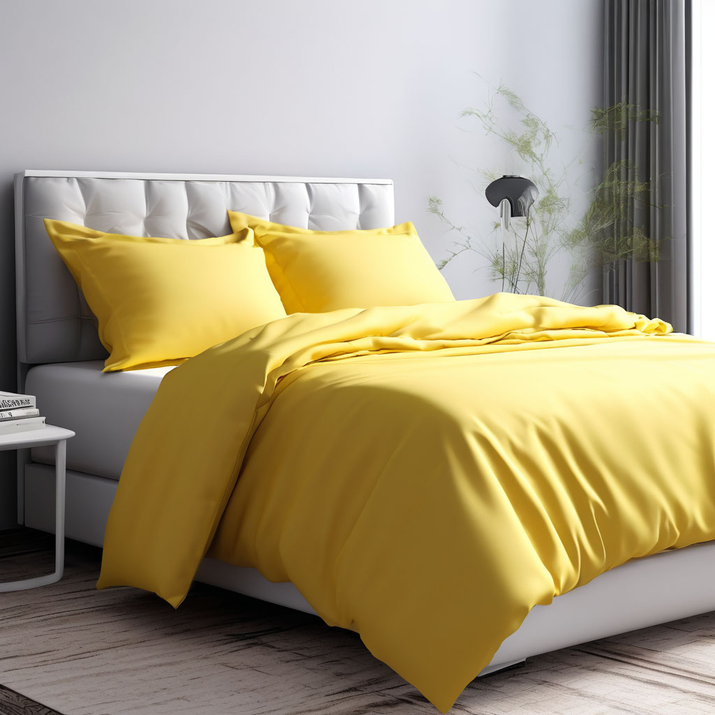 КПБ перкаль Желтый - 0