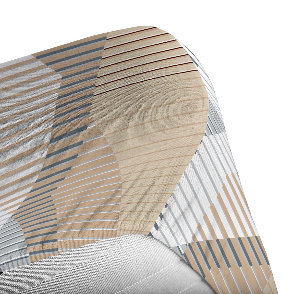 Простыня на резинке перкаль WENGE рис.24013-1 Robert - 3