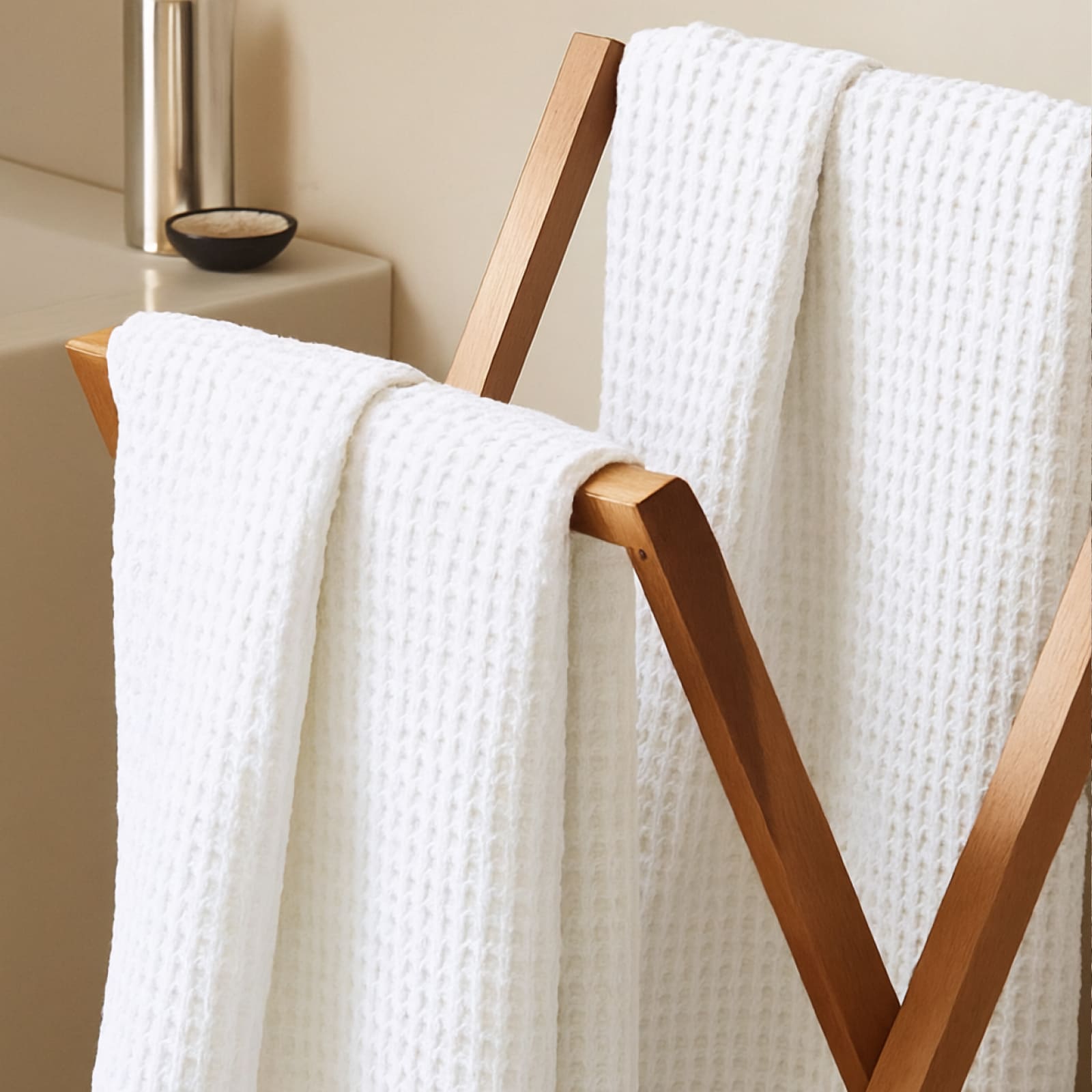 Полотно вафельное 150 см отбеленное арт. 169 - 2