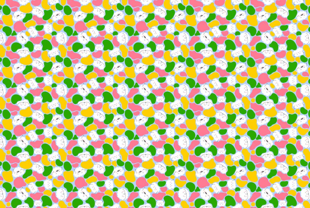 Ситец 95 см наб рис.60045-1 Облачки - 0