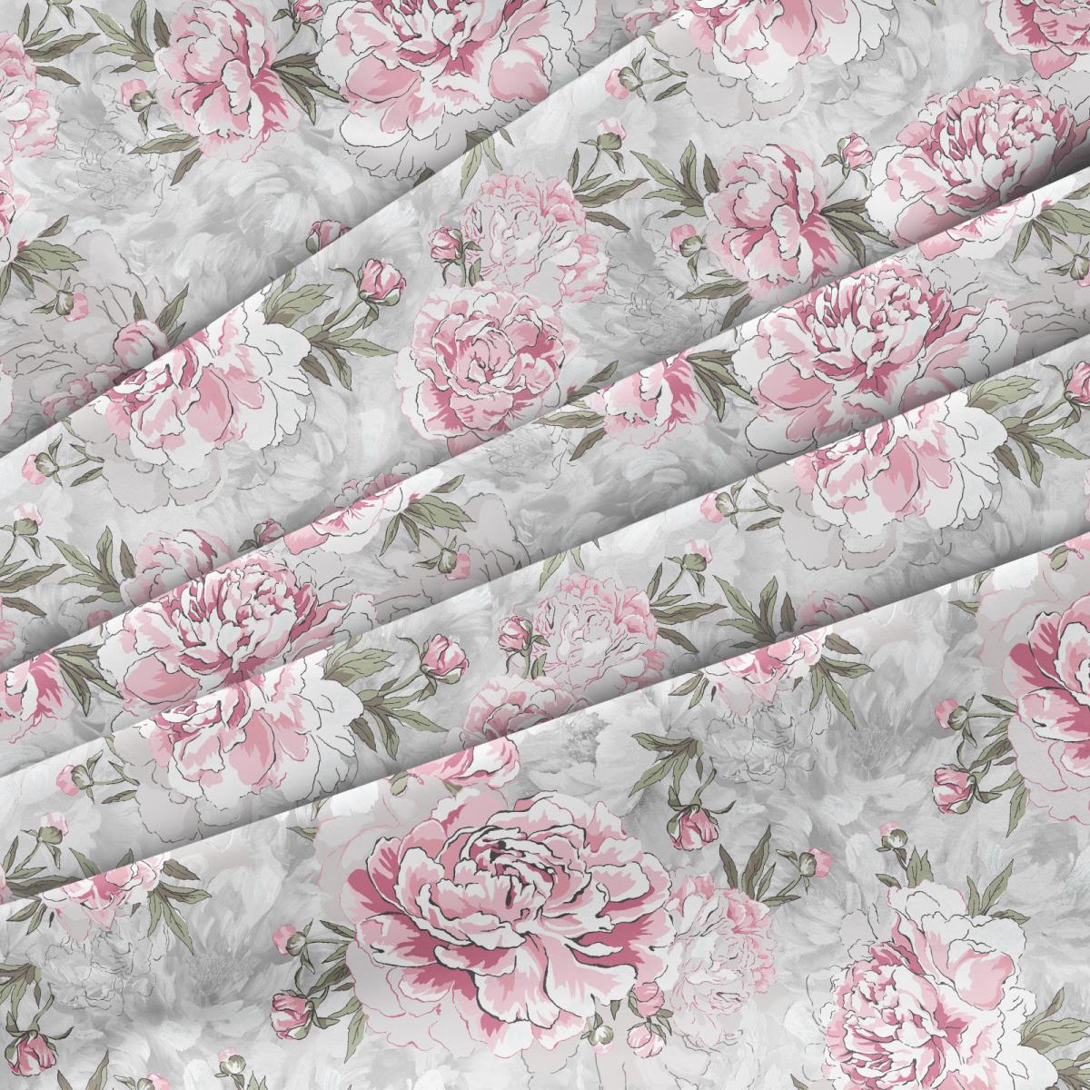 Бязь Премиум 220 см наб рис.50042-1 Пионовый сад - 2