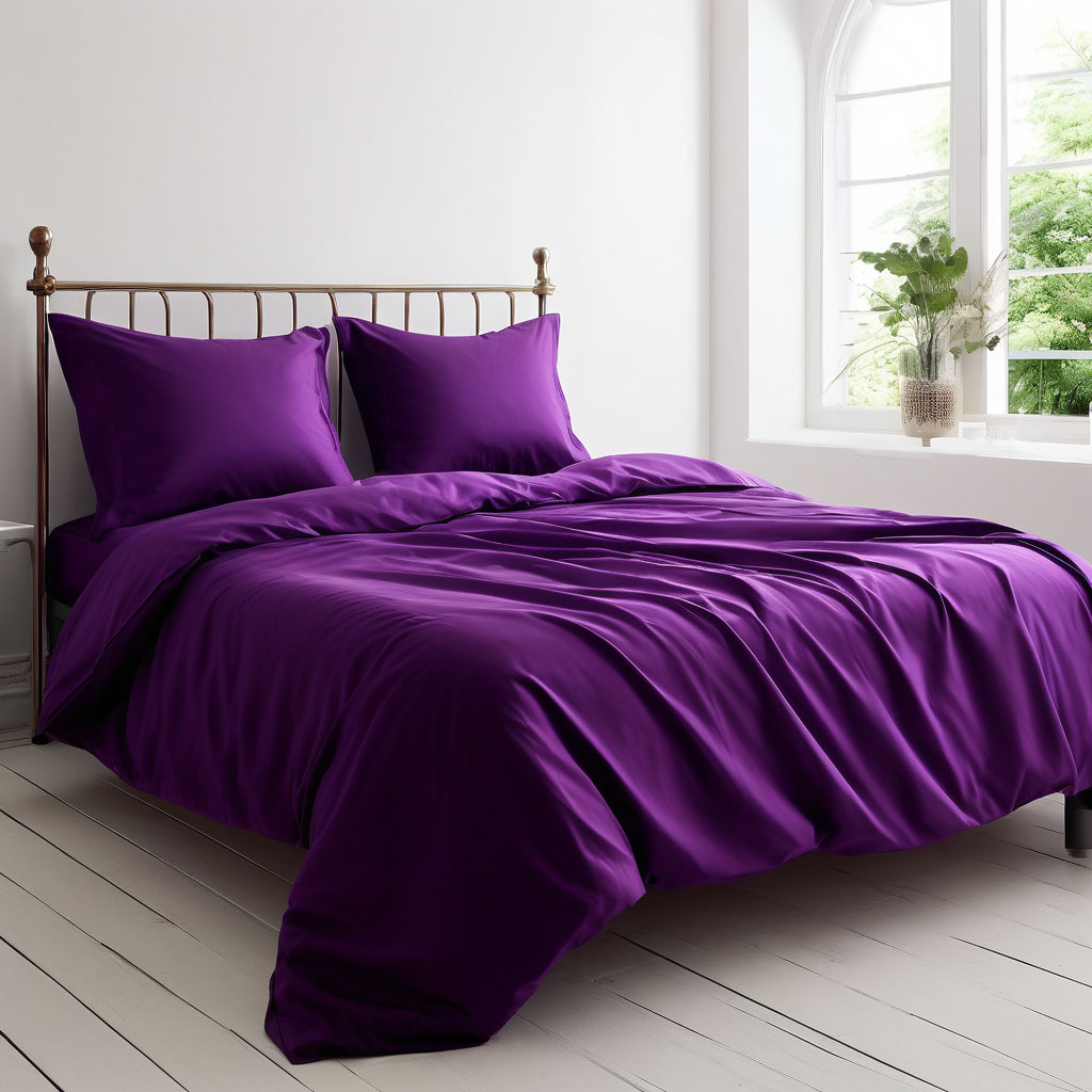 КПБ перкаль Фиолетовый - 0