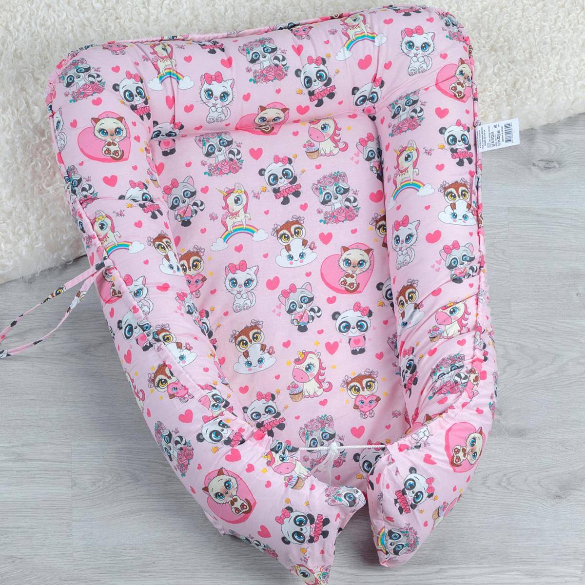 Матрасик-кокон Juno рис.13175-1 Малыши девочки - 0