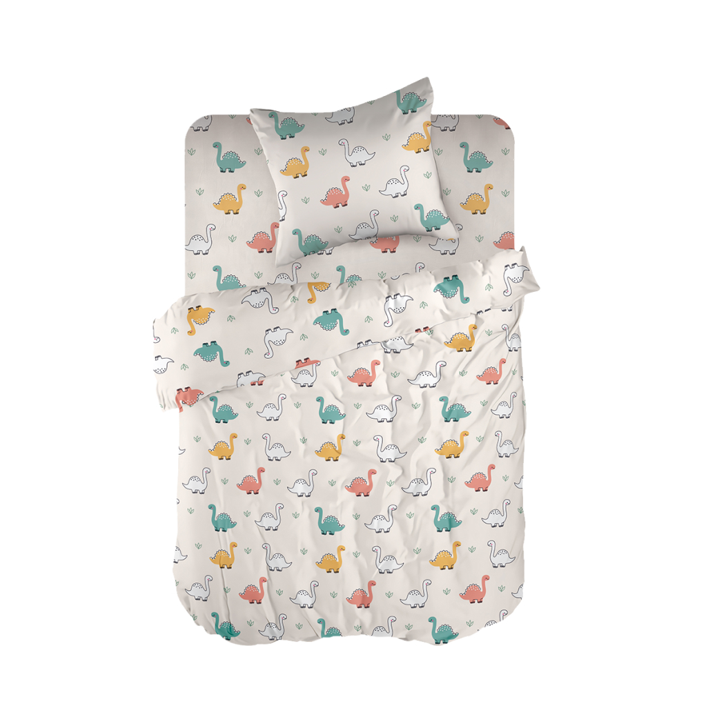 КПБ перкаль WENGE Baby рис.60083-1 Cute Dino - 0