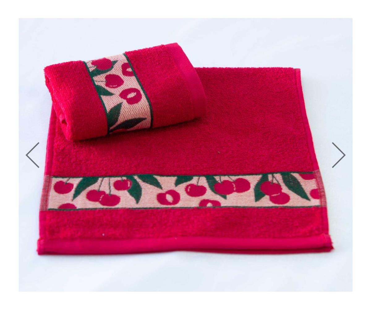 Полотенце махровое ЖВ (пл.340гр/кв.м) Вишня - 0