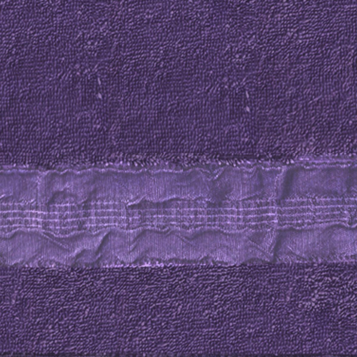 Полотенце махровое Fine Line бордюр Фантазия фиолетовый - 2