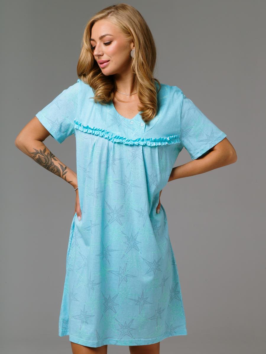 Сорочка жен. бирюзовый ТКР СЖ01-05 - 0