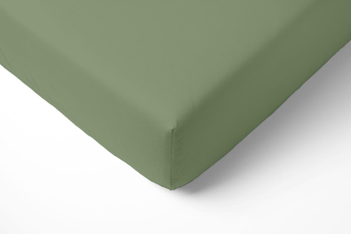 Простыня трикотажная на резинке Fine Line фисташковый - 0