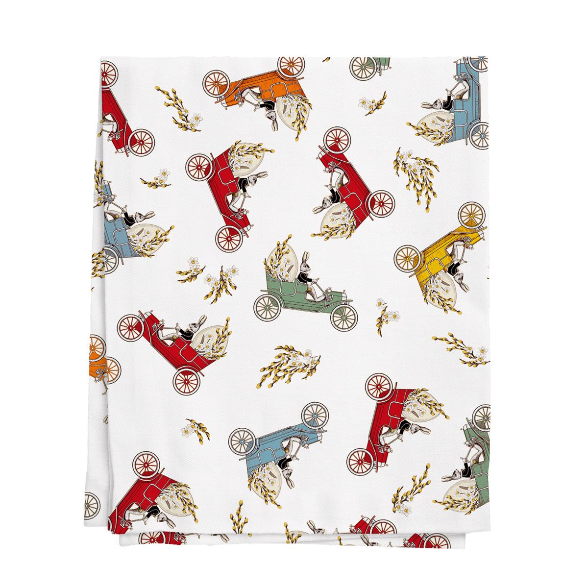 Скатерть рогожка Mia Cara рис.30251-1 Зайцы - 2