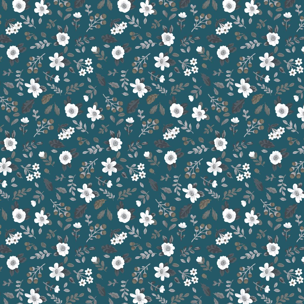 Перкаль 150 см наб рис.64041-1 Сильви синий - 0