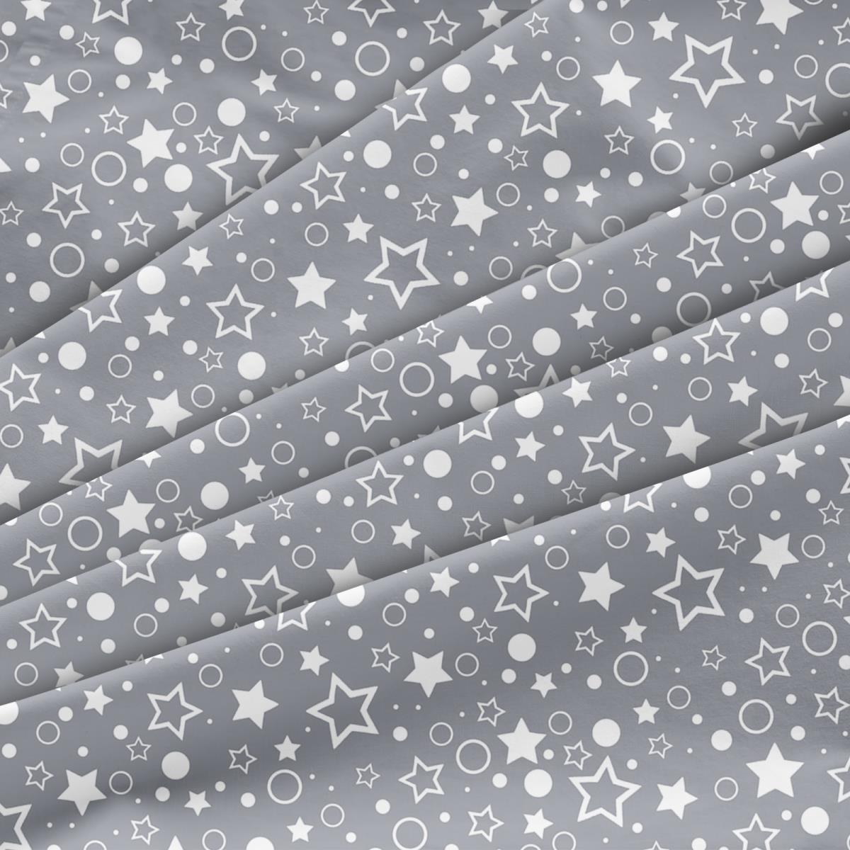 Перкаль 150 см наб рис.64016-2 Белое ассорти на сером (комп 923885) - 2