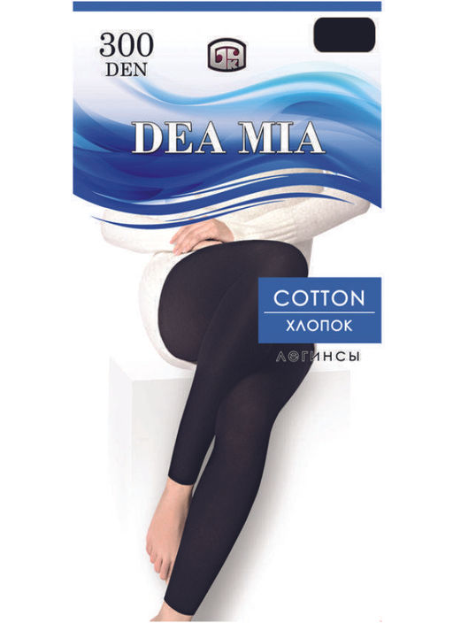 Леггинсы жен 1480В DEA MIA COTTON 300 nero КСЗ - 0