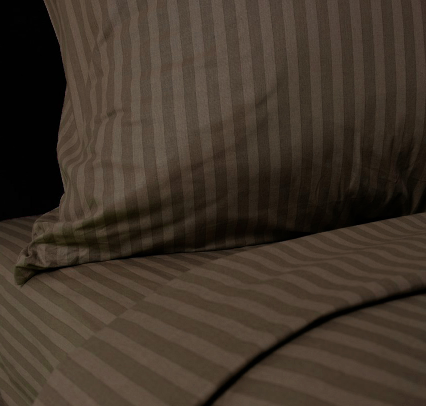 КПБ сатин Fine Line рис.6793-47 Капучино (лоток) - 1