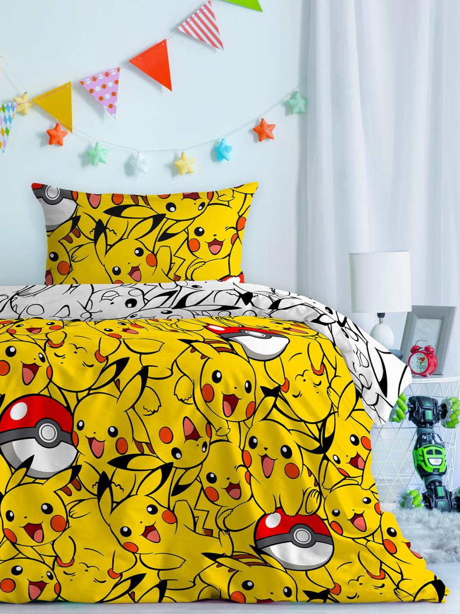 КПБ поплин Juno рис.16566-1/16566-2 Пикачу - 0