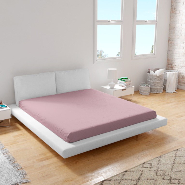 Простыня трикотажная на резинке Fine Line лиловый - 2