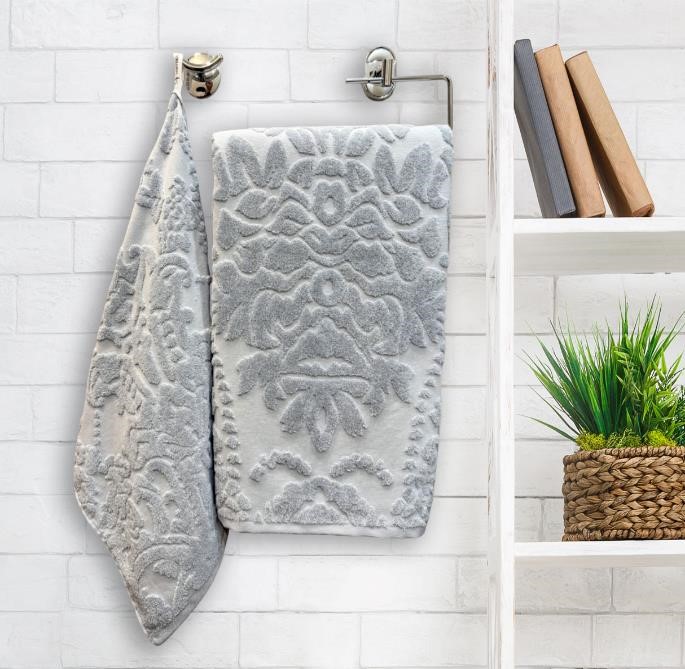Полотенце махровое Damask Серый - 0