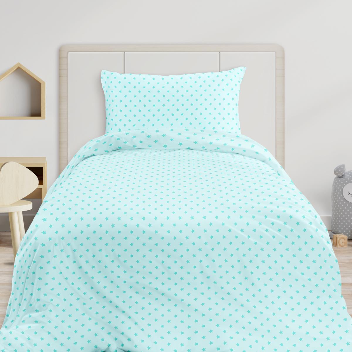 КПБ поплин Milo by Fine Line рис.64017-6 Звезды на голубом - 0