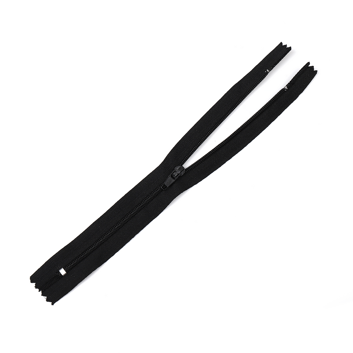 Молния витая неразъем Т7  35 см ц322 черная - 0